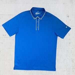 Nike Golf Tour Performance Men’s  Dri-Fit Size M Blue Preppy Sporty